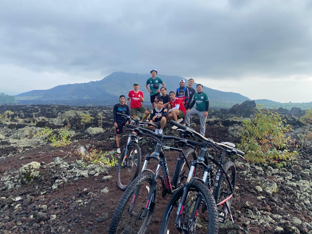 Mount Batur Black Lava Cycling Tour in Kintamani Bali