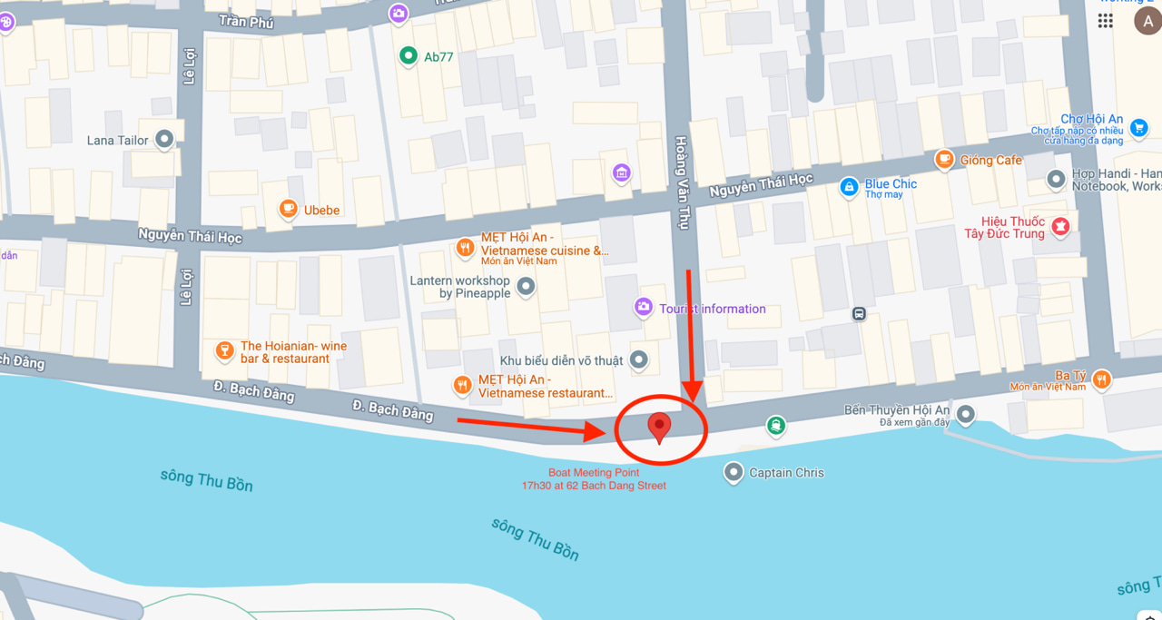 Meet up location for Boat Ride