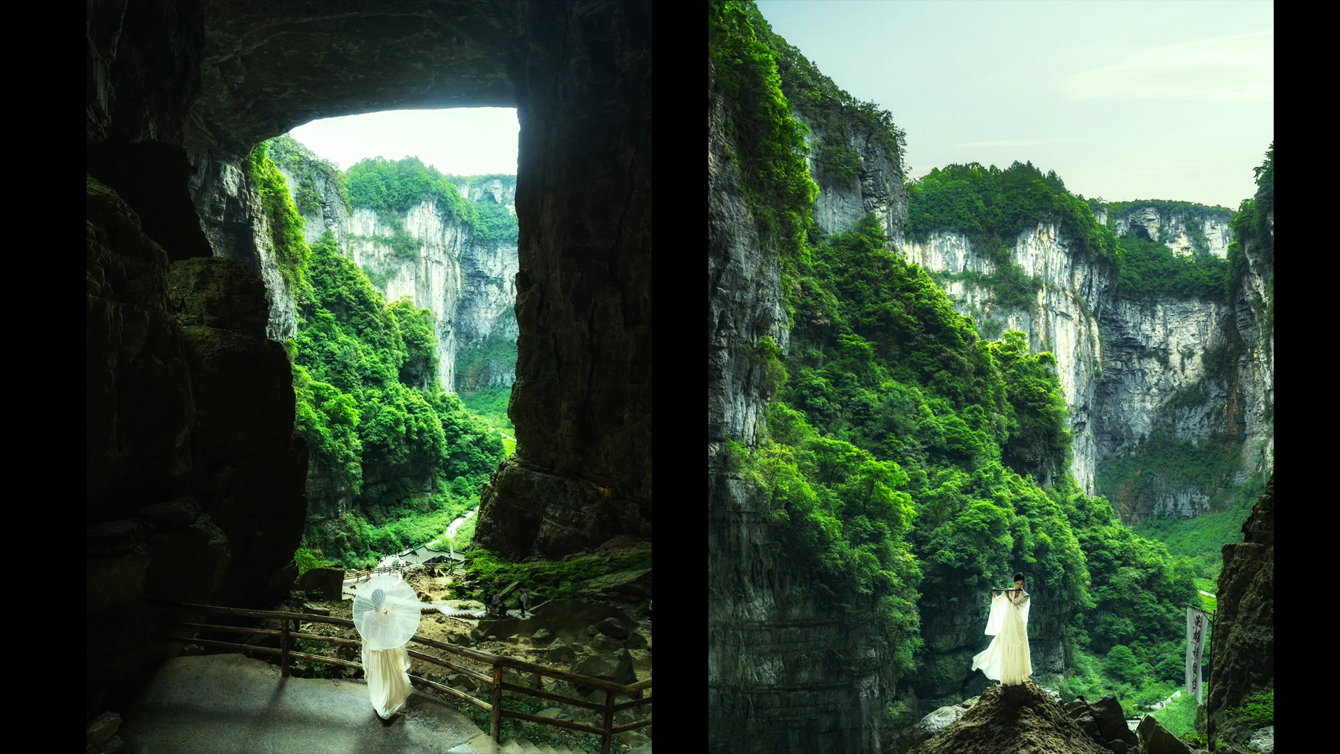 重慶武隆天生三橋+龍水峽地縫+仙女山森林公園+烏江畫廊觀景遊船+龔灘古鎮二日遊（喀斯特奇觀&草原風光&波浪公路&瀑布景觀）
