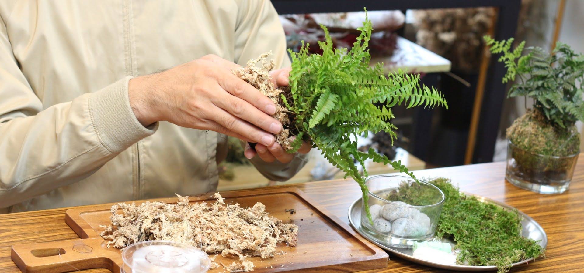 台北: 原生態工作室 - 花藝＆植物生態瓶＆青苔球製作＆空氣鳳梨（須電話預約）