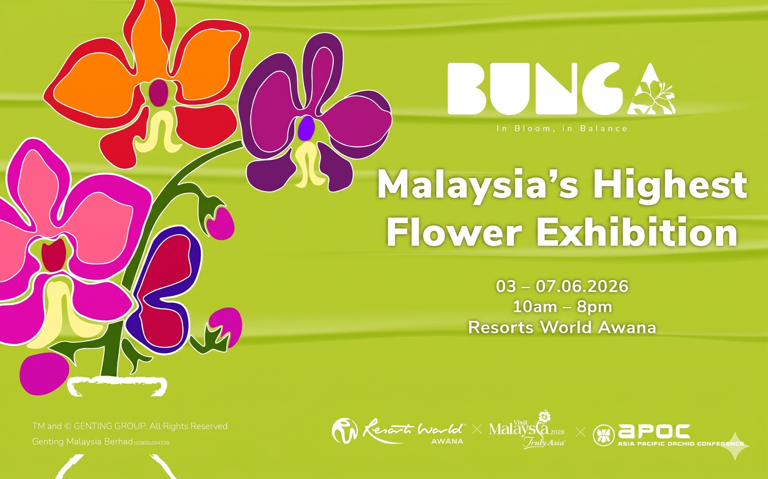 BUNGA 2026 - Фестиваль флоры в Resorts World Awana