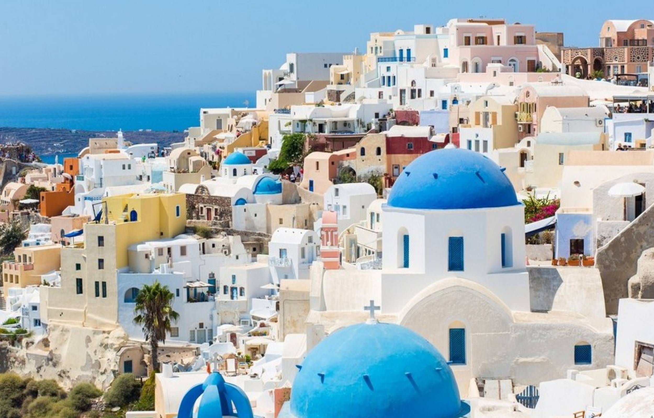 伊亞 (Oia) 和費拉 (Fira) 聖托里尼島 (Santorini) 全日遊（赫拉克利翁 (Heraklion) 或阿約斯尼古拉奧斯 (Ag Nikolaos) 出發）