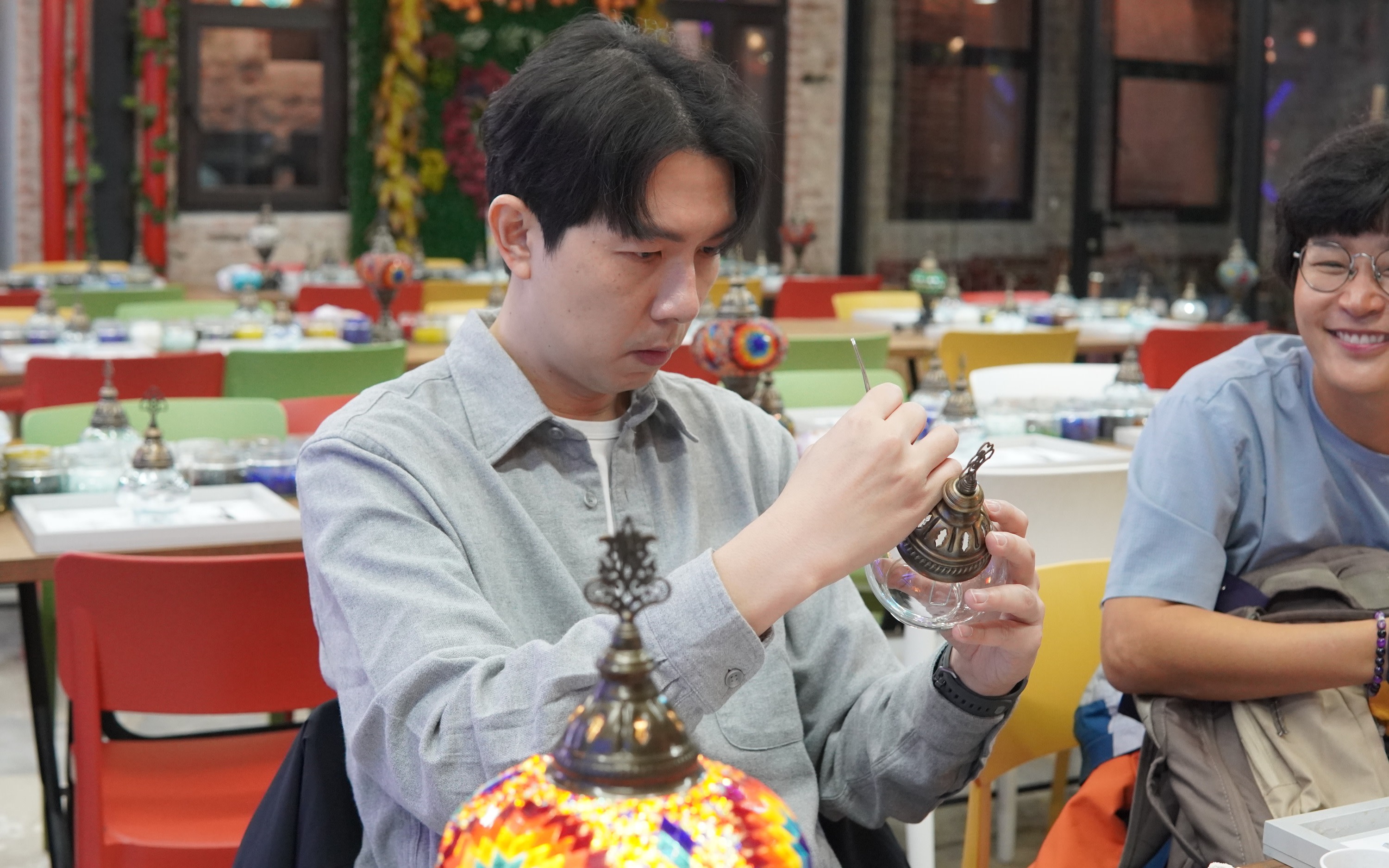 Traditional Turkish Mosaic Lamp Workshop in Cappadocia