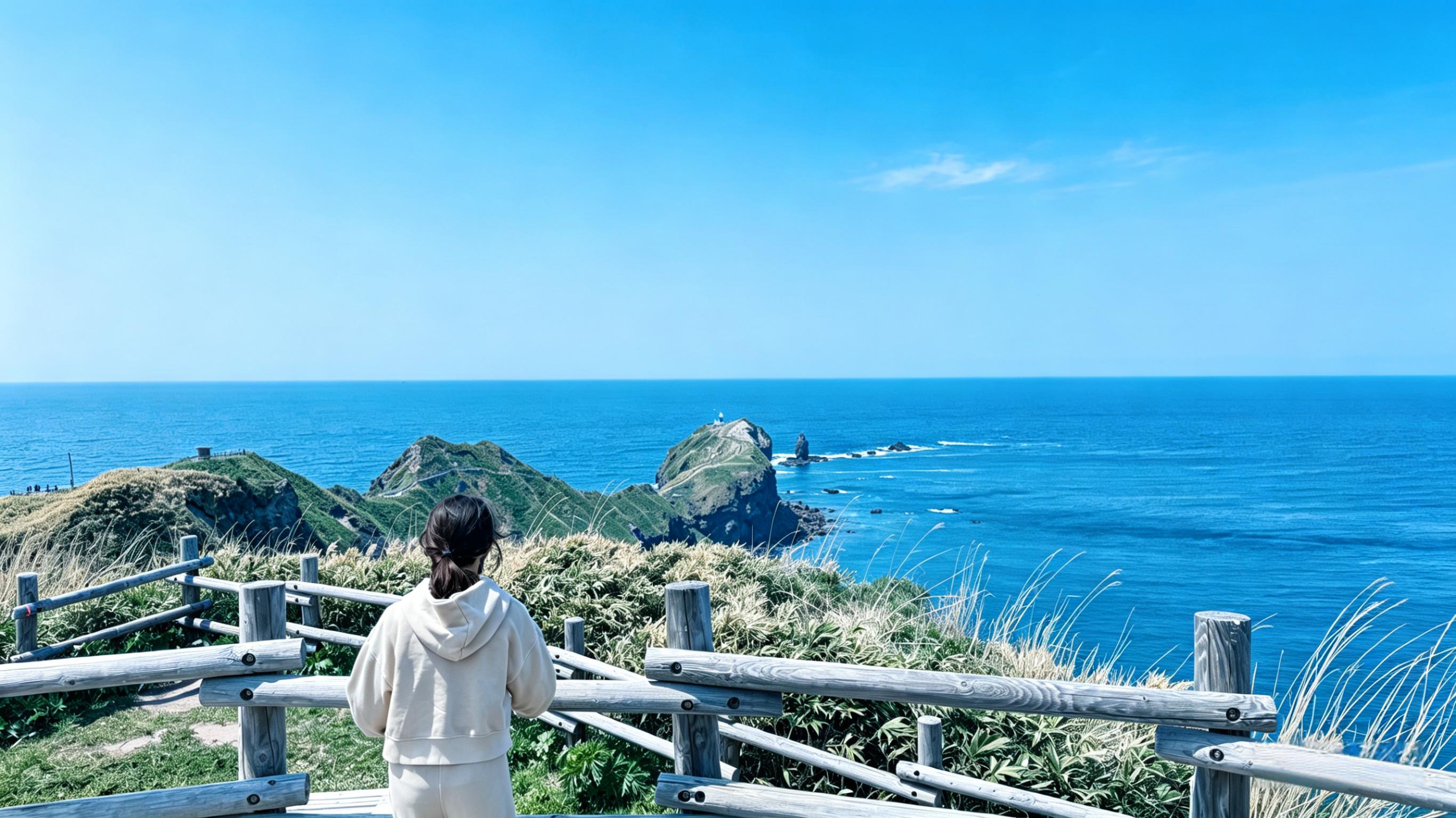 迎著強勁的海風走過顫巍巍的步道，每一步都能感受到海浪拍打基部巖柱的驚心魄力。