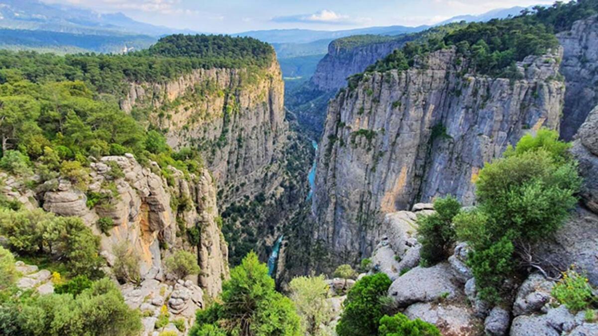 Tazi Canyon Selge and Adam Rocks from Alanya