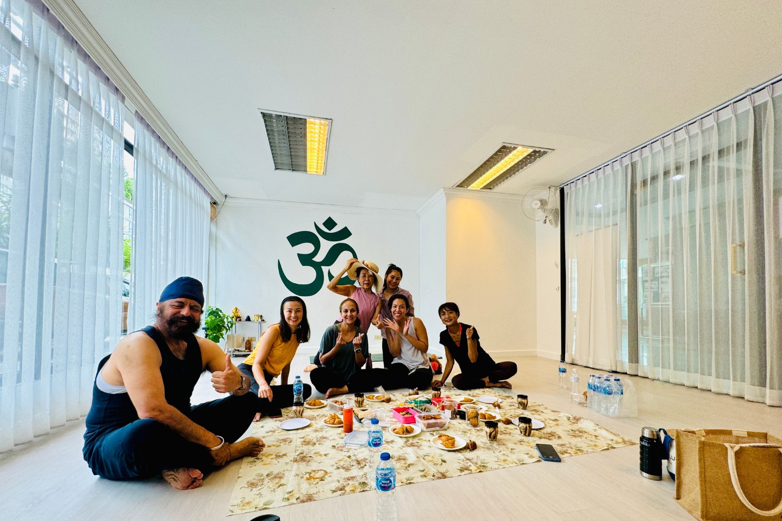 Enjoy The Fun Together After The Yoga Class