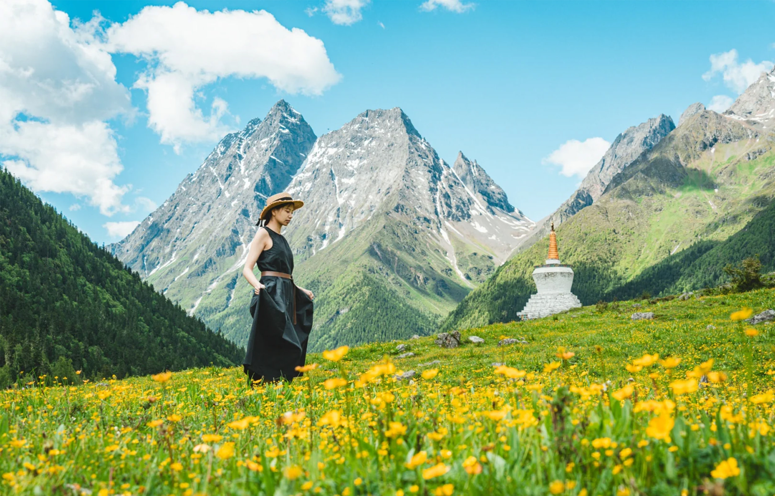 Four Girls Mountain + Xinduqiao  + Yuzixi 3-Day Tour