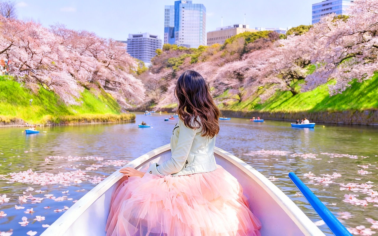 Tokyo Spring Cherry Blossom Tour | Shinjuku Gyoen National Garden & Chidorigafuchi & Ueno Park & Sumida River & Meguro River Day Trip