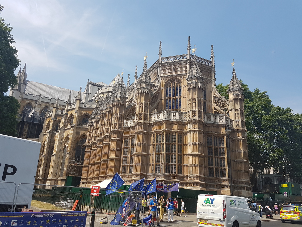 the Houses of Parliament 