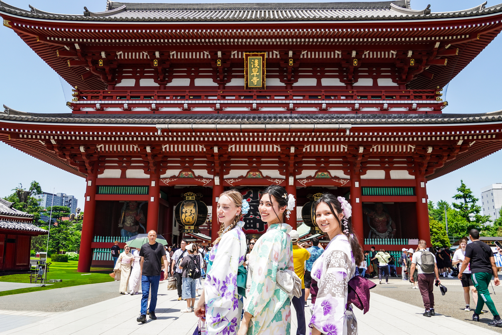 Explore Asakusa Traditions and Food in a Kimono