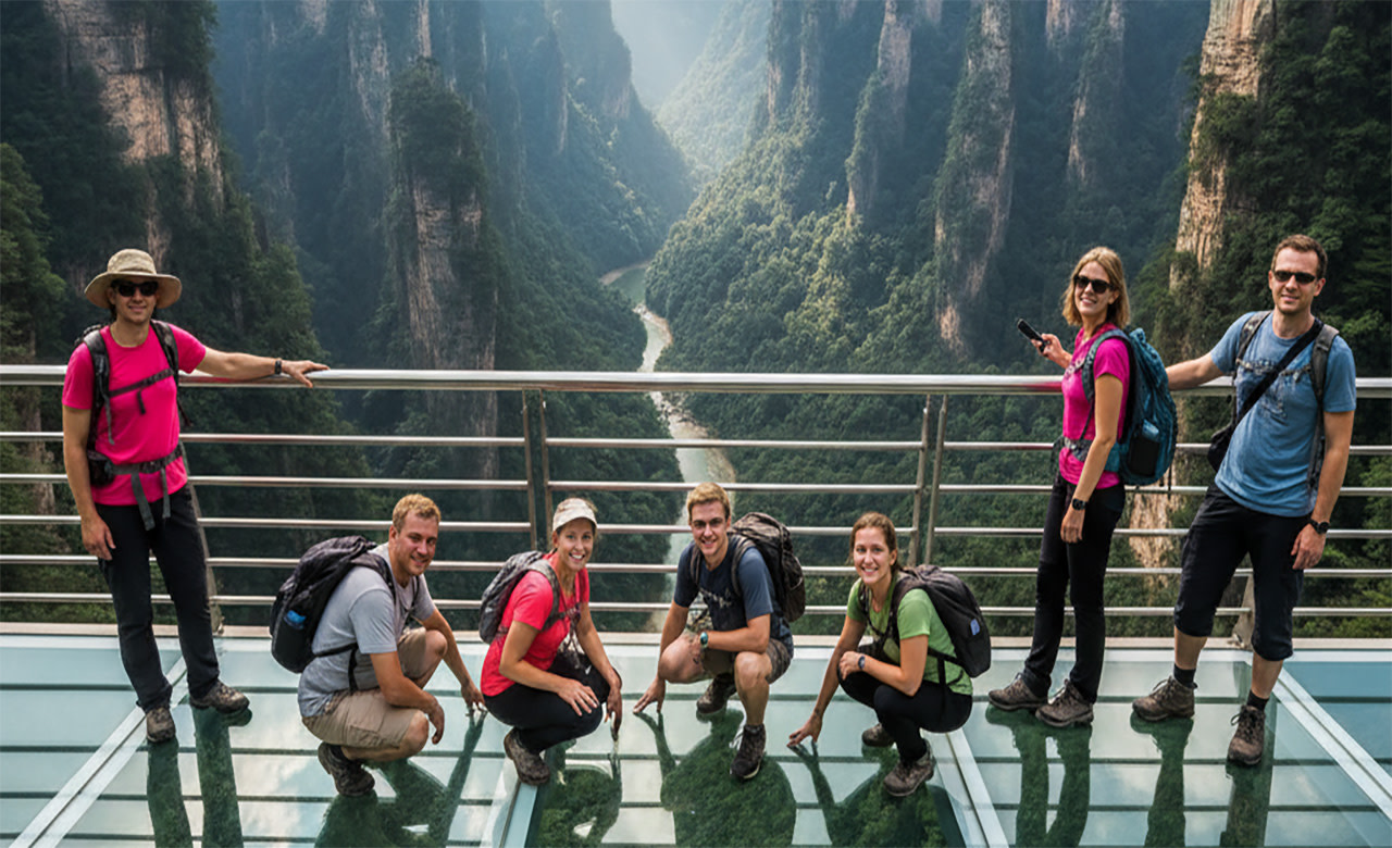 Hunan Zhangjiajie Tianmen Mountain  Exclusive 5-Day Tour
