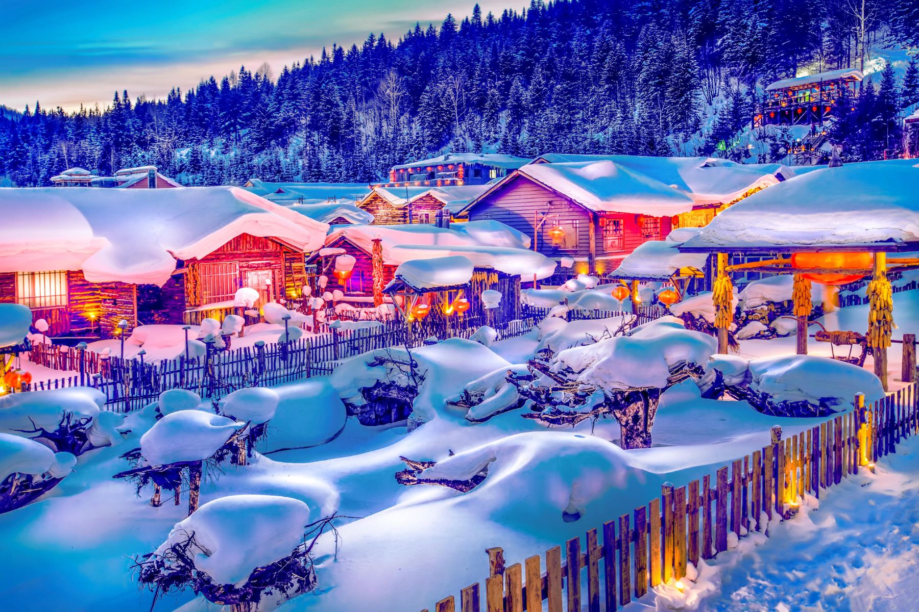 China Snow Town