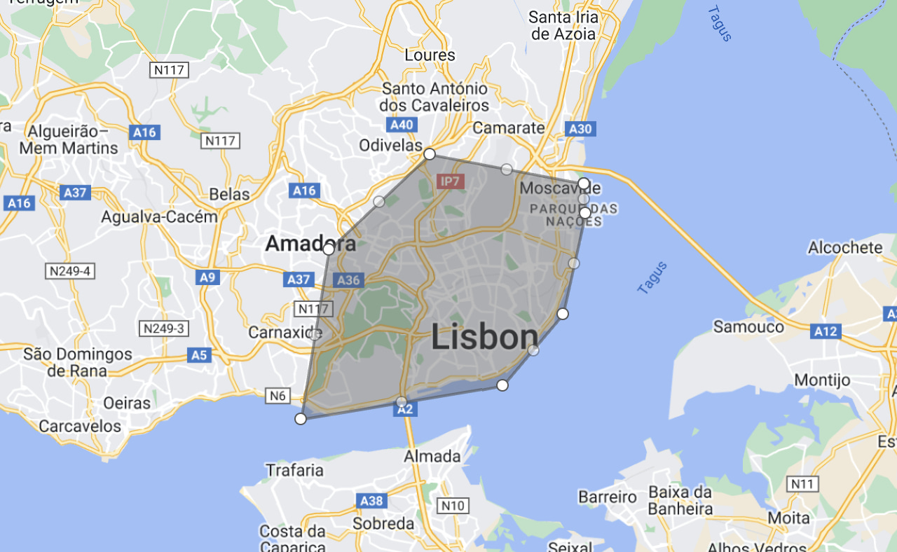 Lisbon city <> Lisbon Cruise Port: Point-to-Point Private Transfer