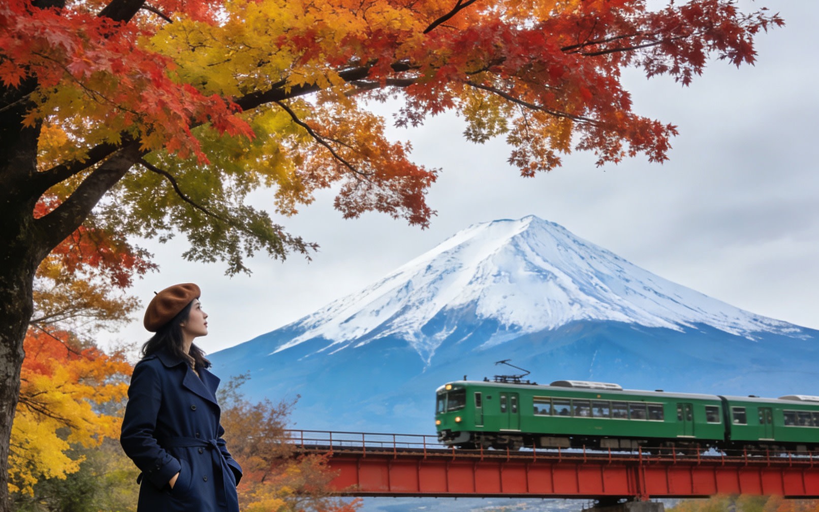 Mount Fuji Train, Lake Kawaguchi Maple Corridor & Lake Yamanaka tour