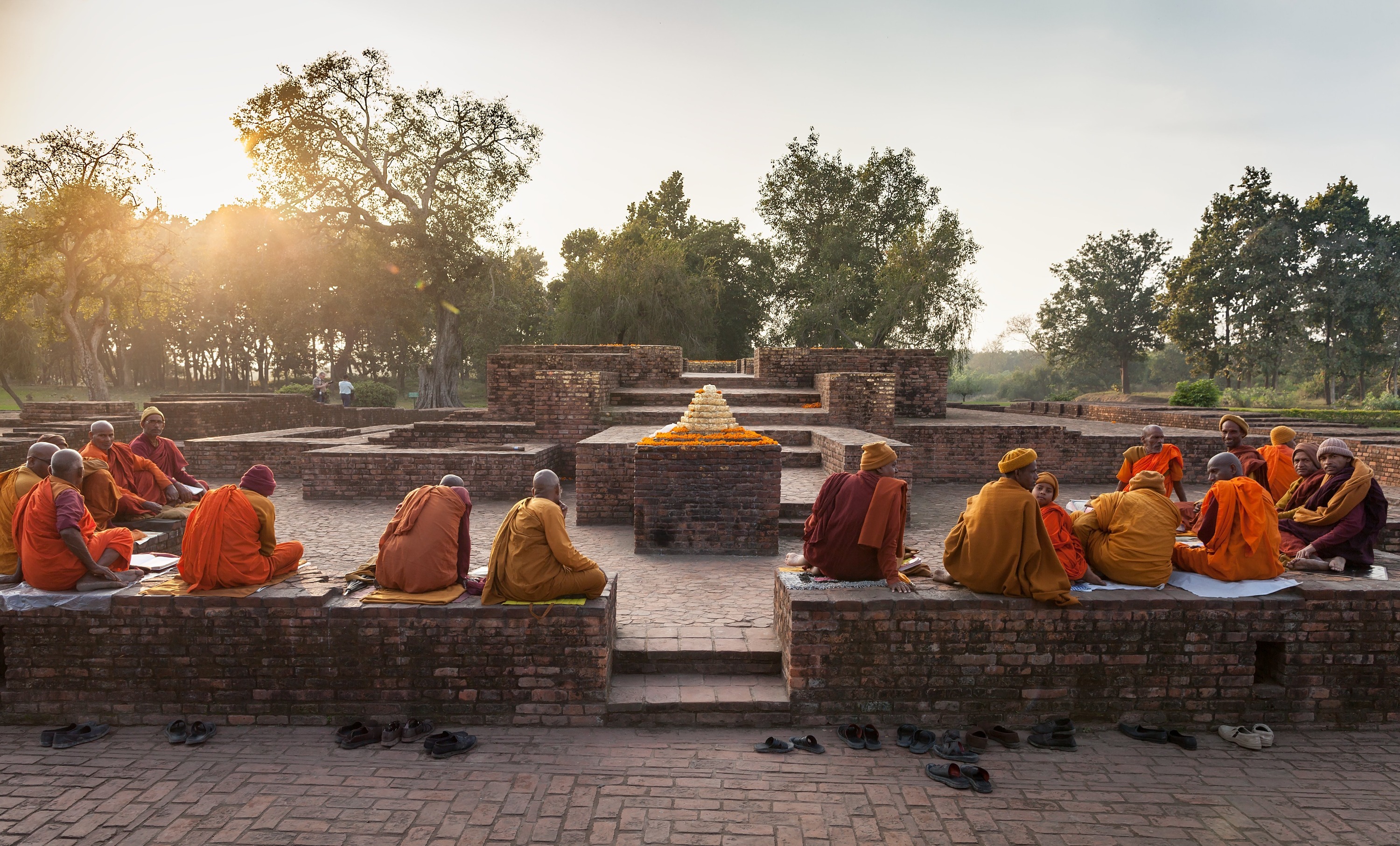 Representatives of the Indian branch of the Buddhism, have gathered on ruins of the temple, Gandhakuti which has been constructed on the place of a hut of Buddha, near Shravasti.