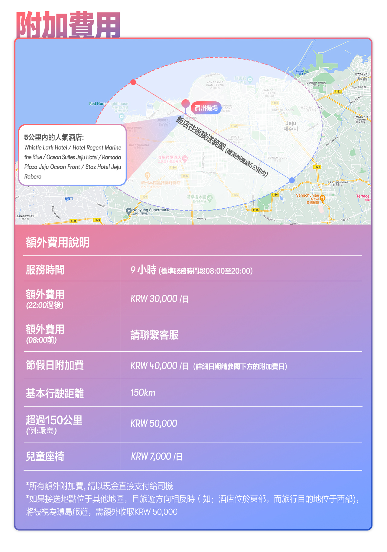 濟州島私人包車遊，帶專業司機兼導遊