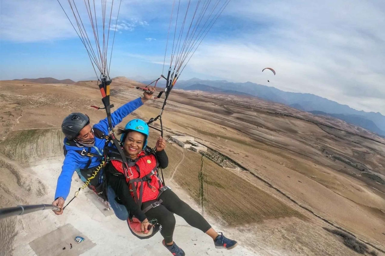 Marrakech: Paragliding over the Agafay desert and the Atlas mountain
