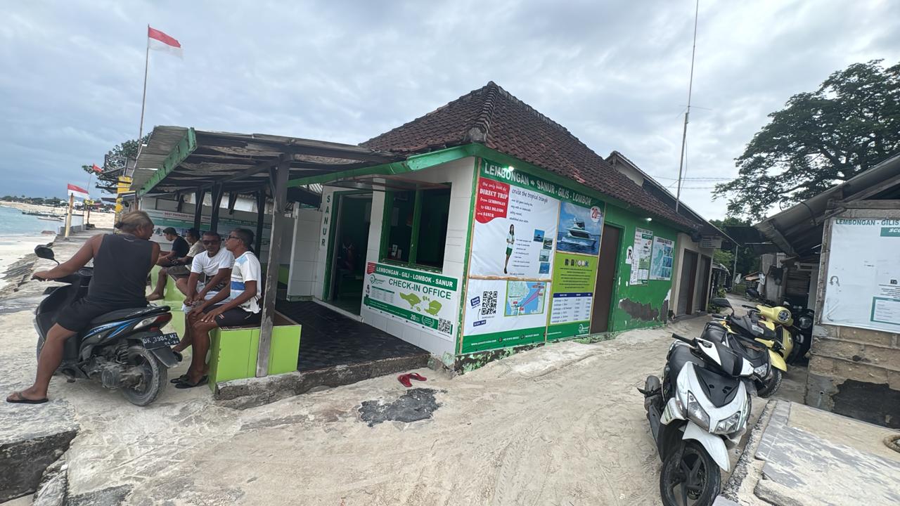 redemption counter in Nusa Lembongan