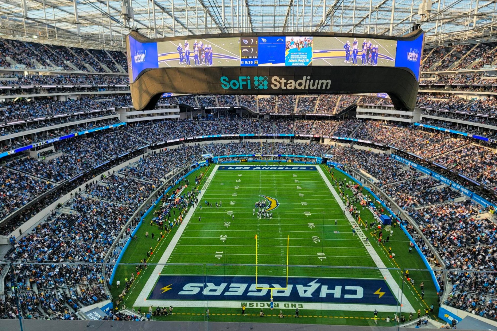 洛杉磯充電器足球隊主場比賽（SoFi Stadium）