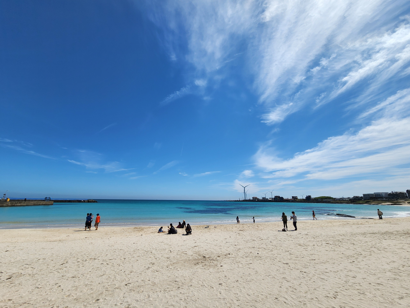 sand and water of Woljeongri Beach