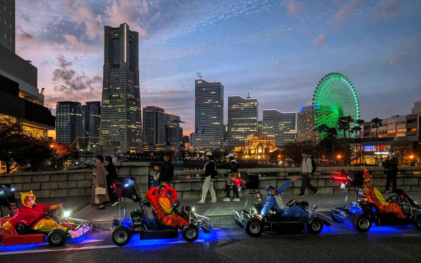 Tokyo–Yokohama Bay Area Go-Kart Tour in Character Costumes