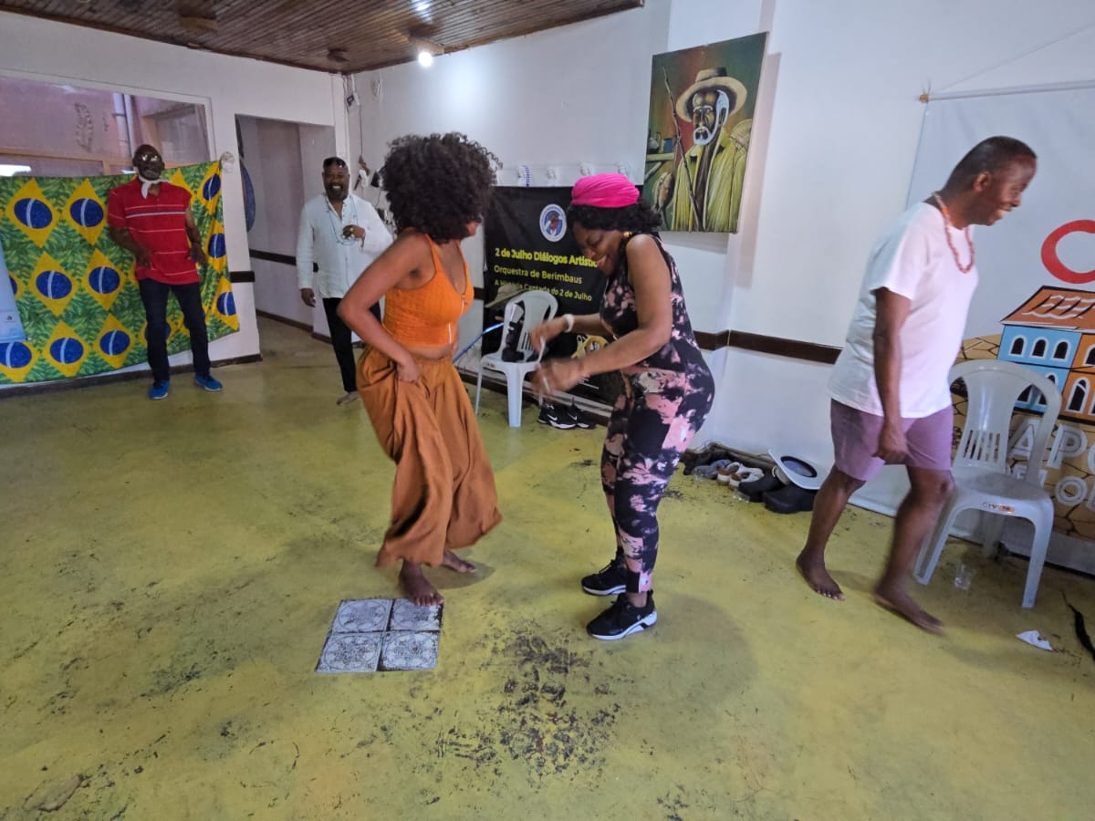 clients with the master of capoeira 