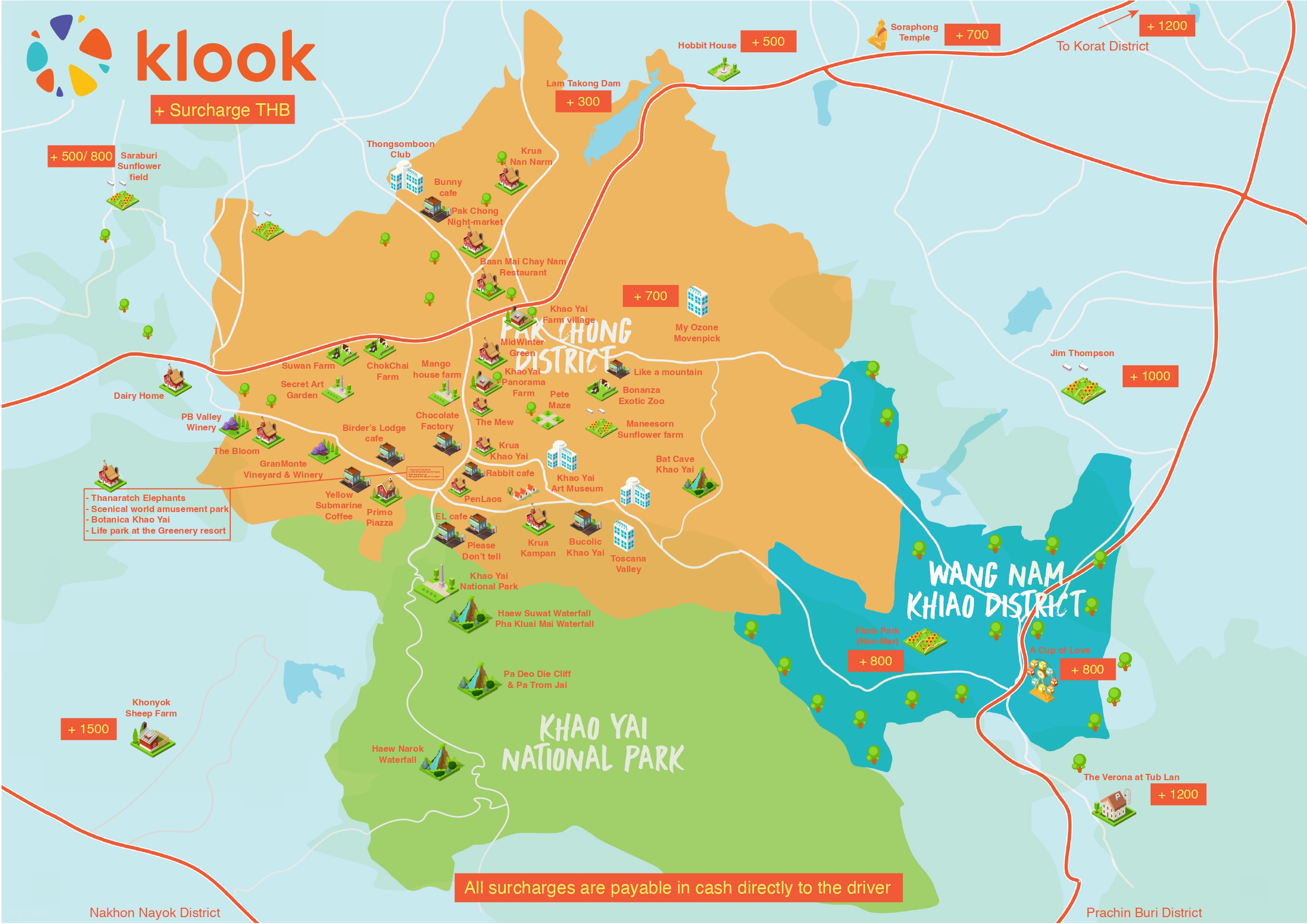 Khaoyai surcharge area