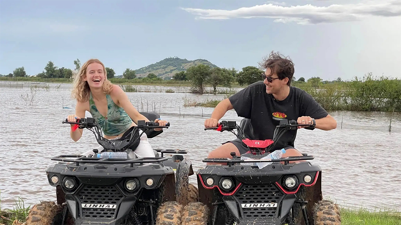 Khmer Village and Fish Farm ATV Tour