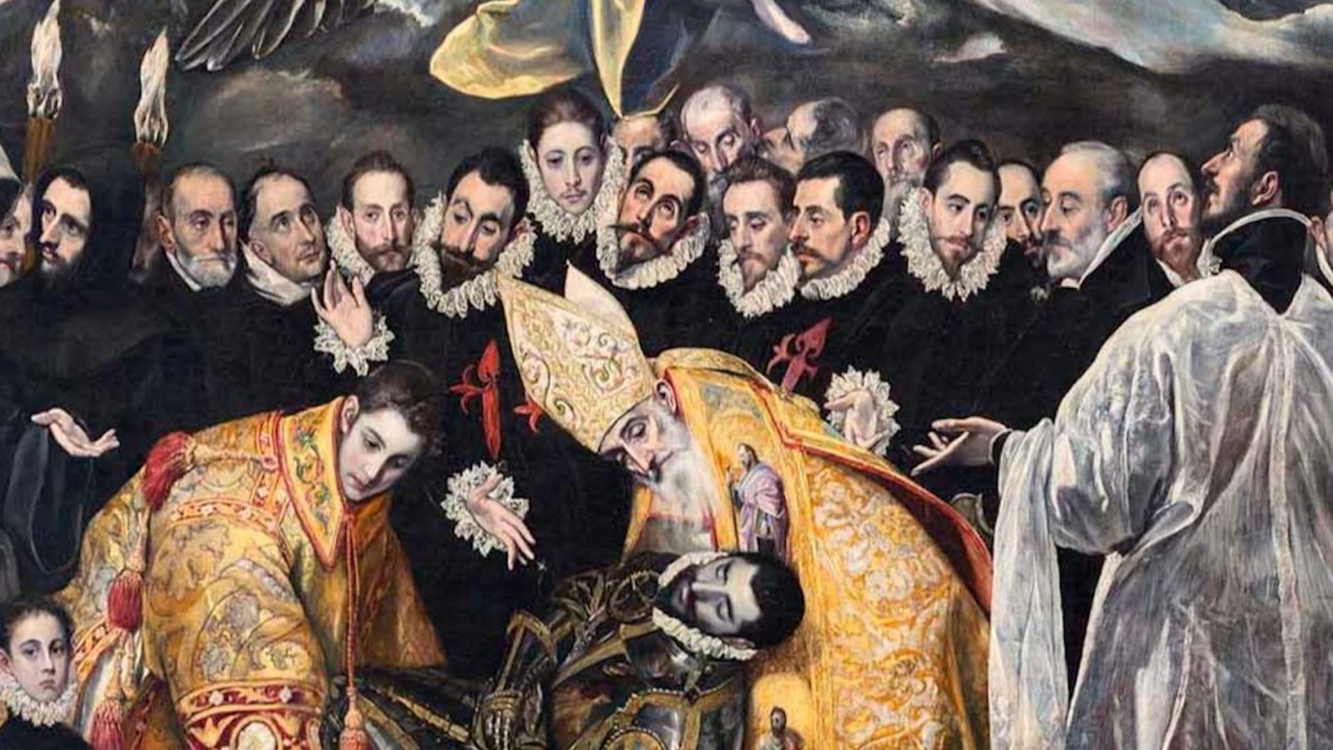 在聖多美教堂 (Santo Tome) 欣賞艾爾・葛雷柯 (El Greco) 的名畫《奧爾加斯伯爵的葬禮》 在聖多美教堂 (Santo Tome) 欣賞艾爾・葛雷柯 (El Greco) 的名畫《奧爾加斯伯爵的葬禮》