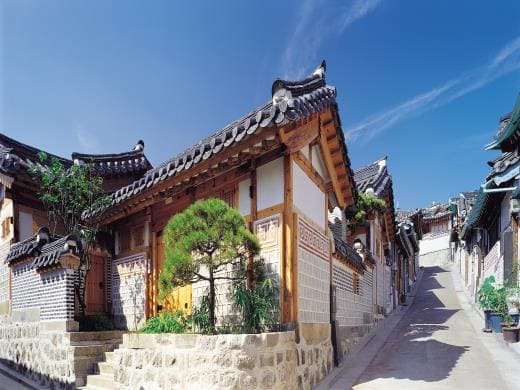Bukchon village
is Literally translates to "northern village," where many traditional houses operate as cultural centers, guesthouses and restaurants. From 2024 November 1st, all the tourists are prohibited to visit the village on Sundays and you visit Na