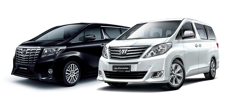 two toyota alphard
