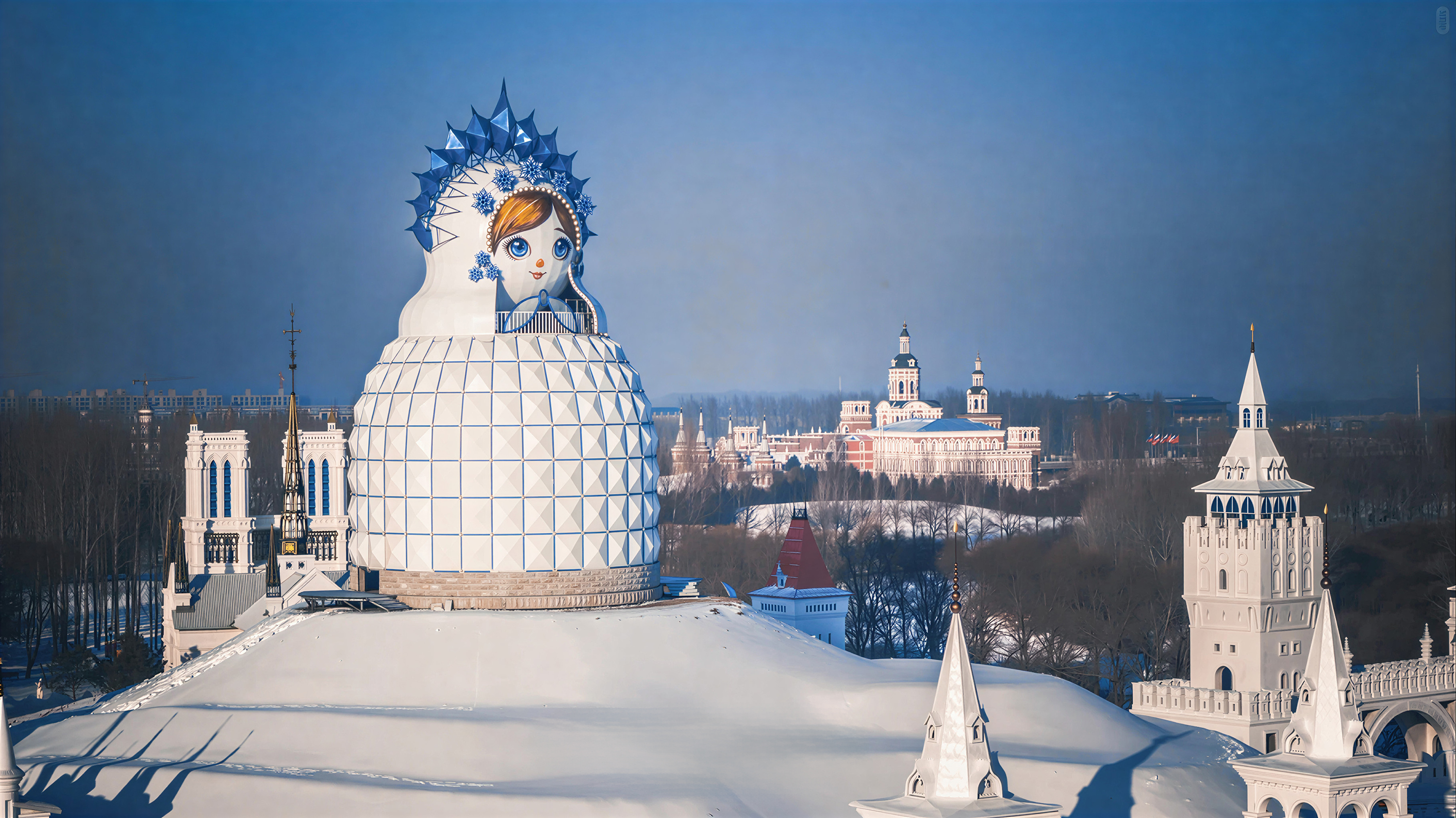 背景俄式鐘樓錯落,童趣與異域風相融 背景俄式鐘樓錯落,童趣與異域風相融