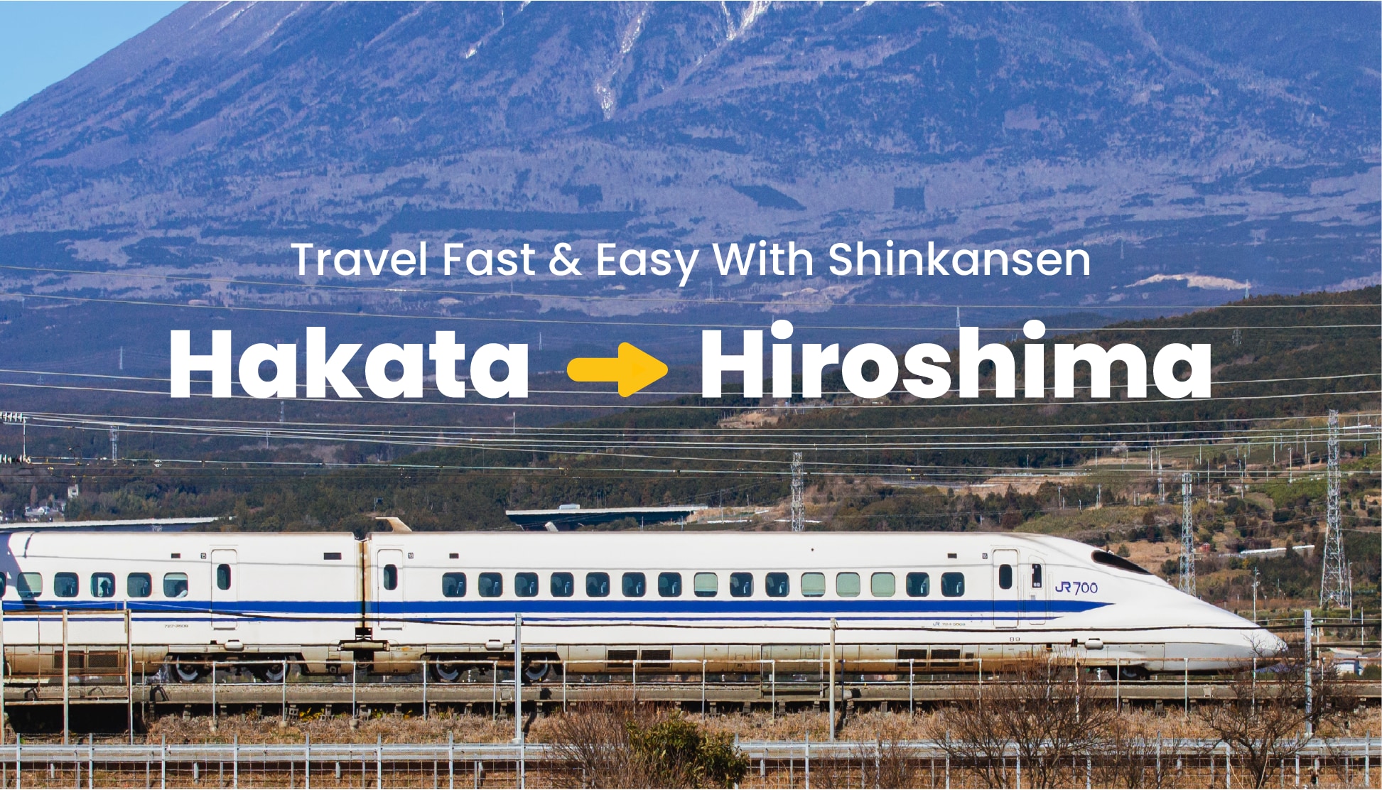 Hakata to Hiroshima - Japan Rail Shinkansen (Bullet Train) Ticket