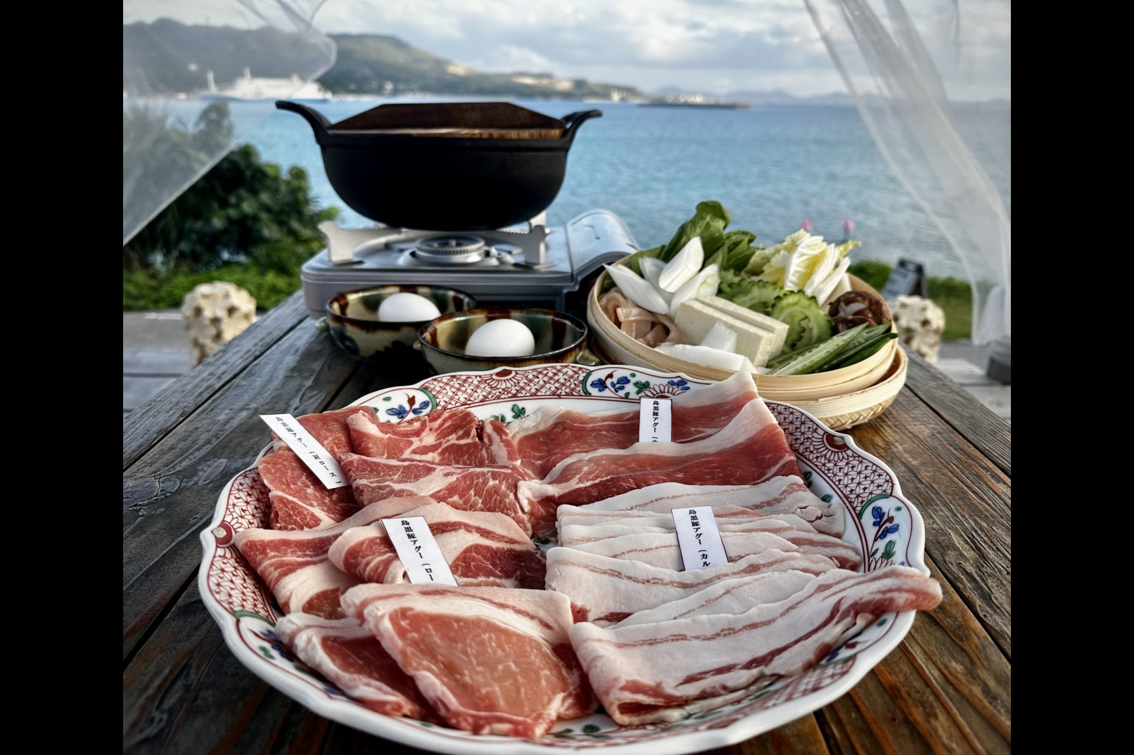 【Coral Beach Plus】Oceanview BBQ and Aguu Pork in Okinawa
