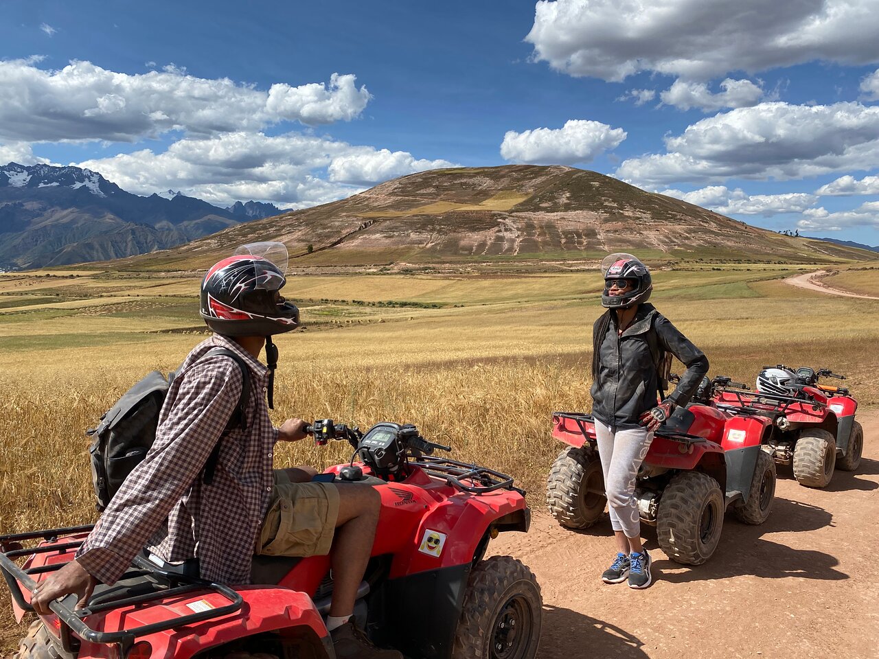 From Urubamba ATVs Tour Adventure Maras Moray and Salt Mines