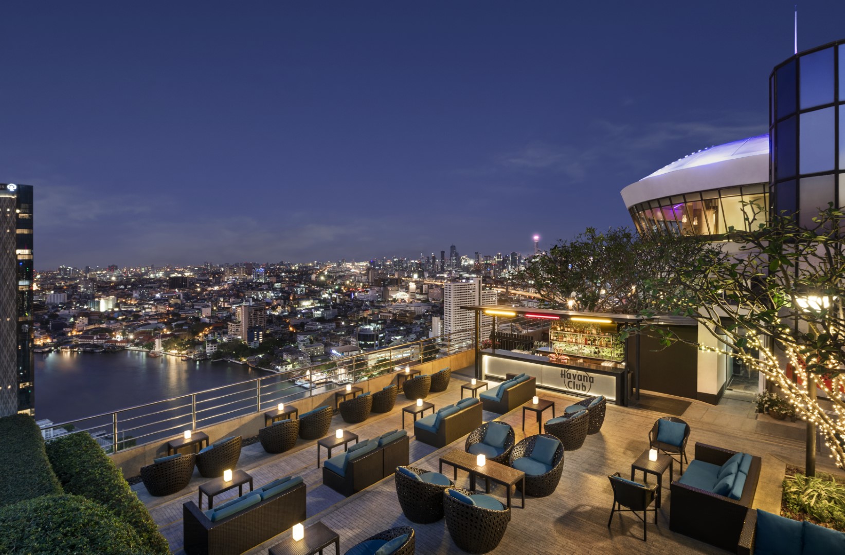 ThreeSixty Rooftop Bar at Millennium Hilton Bangkok