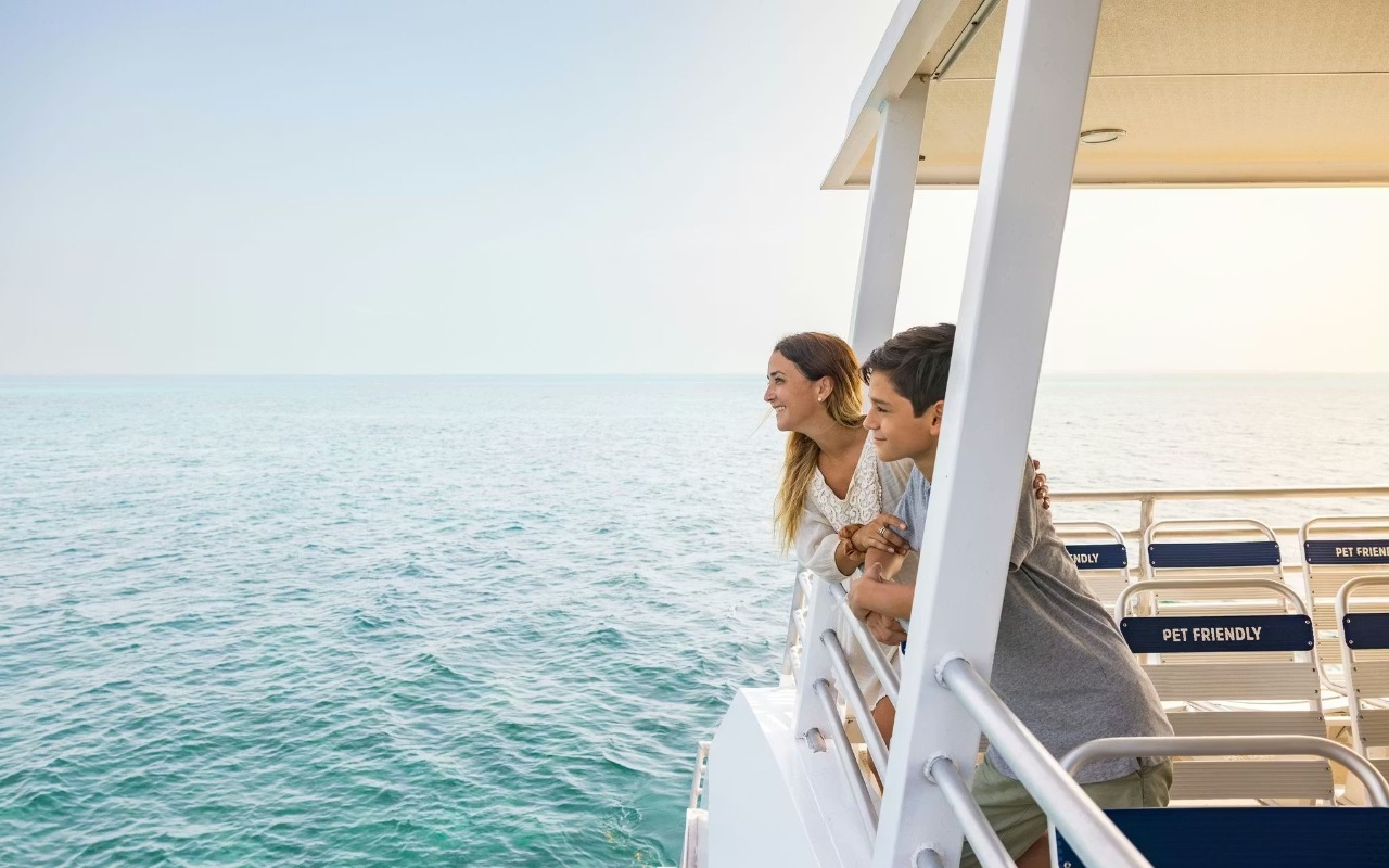 Gliding smoothly across the ocean, ferry adventure to Isla Mujeres from Cancun