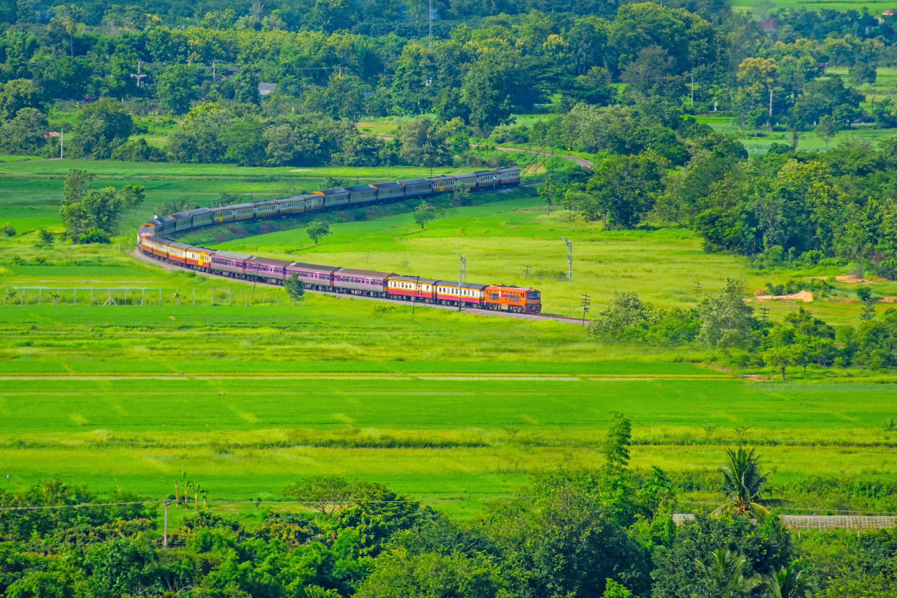 Thailand train to multi-city by State Thai railway