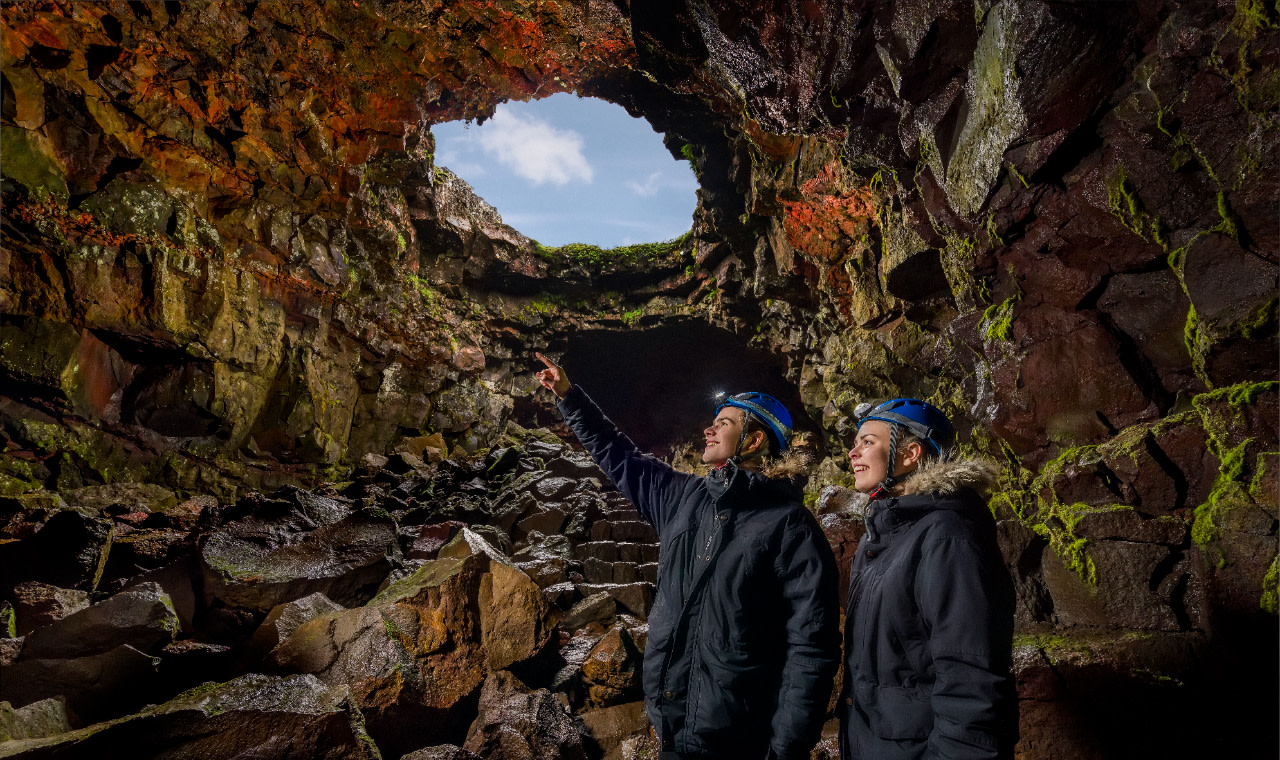 Raufarholshellir lava tunnel tour from Reykjavik