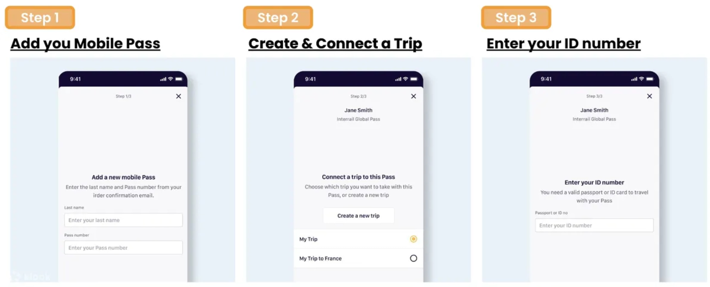 Eurail Pass - step-by-step pass activation and seat reservation guide.
