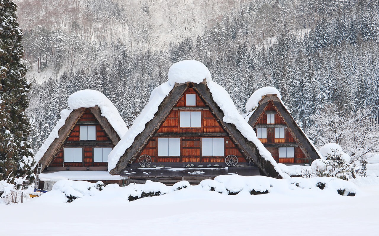 Takayama & Shirakawa-go Gassho Village & Boka-no-Sato Snow Playing & Gero Onsen Illumination Two-Day Tour