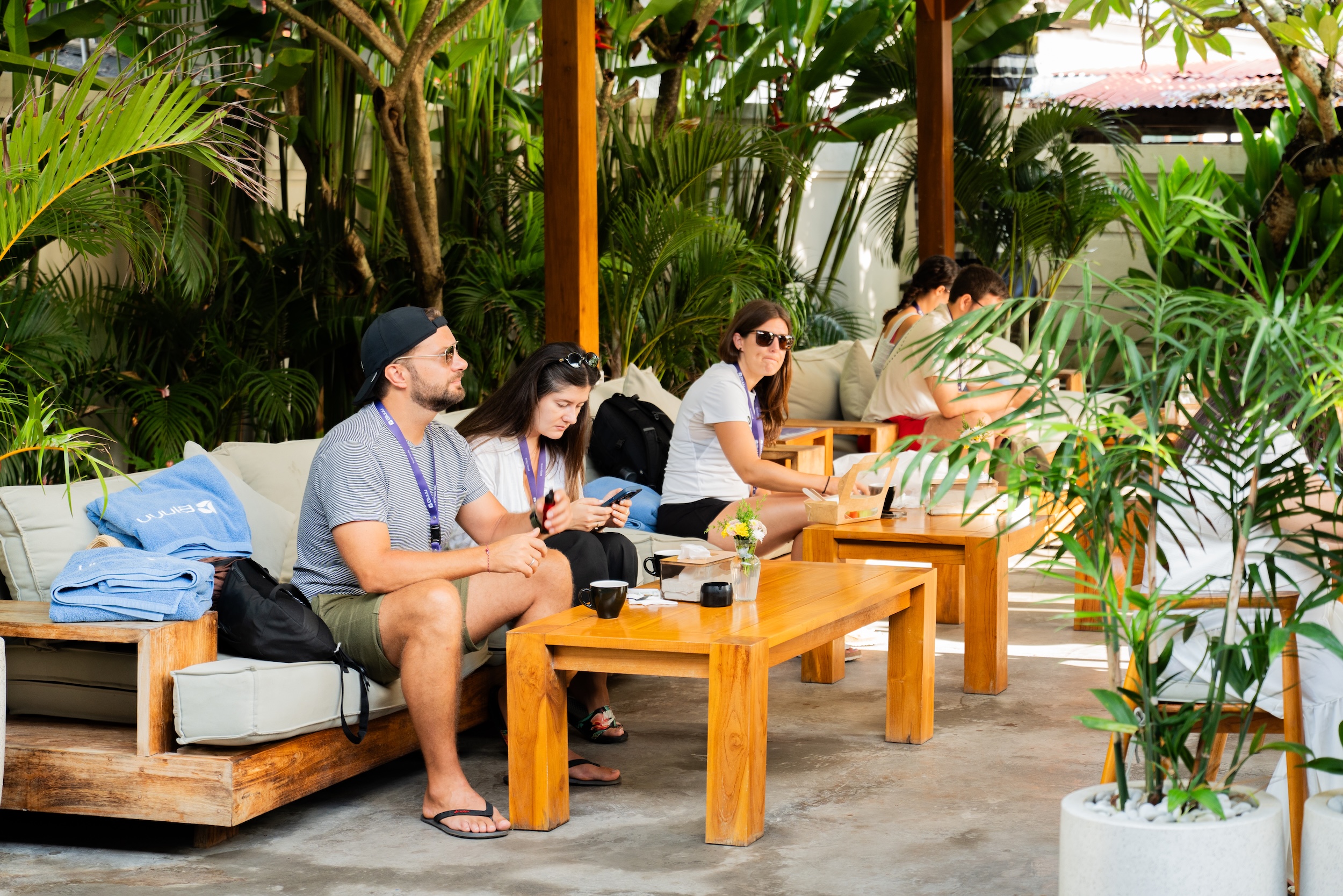 在沙朗岸(Serangan)的Bluuu Lounge開始您的一天,享受快速辦理入住和簡短的安全講解。 在沙朗岸(Serangan)的Bluuu Lounge開始您的一天,享受快速辦理入住和簡短的安全講解。