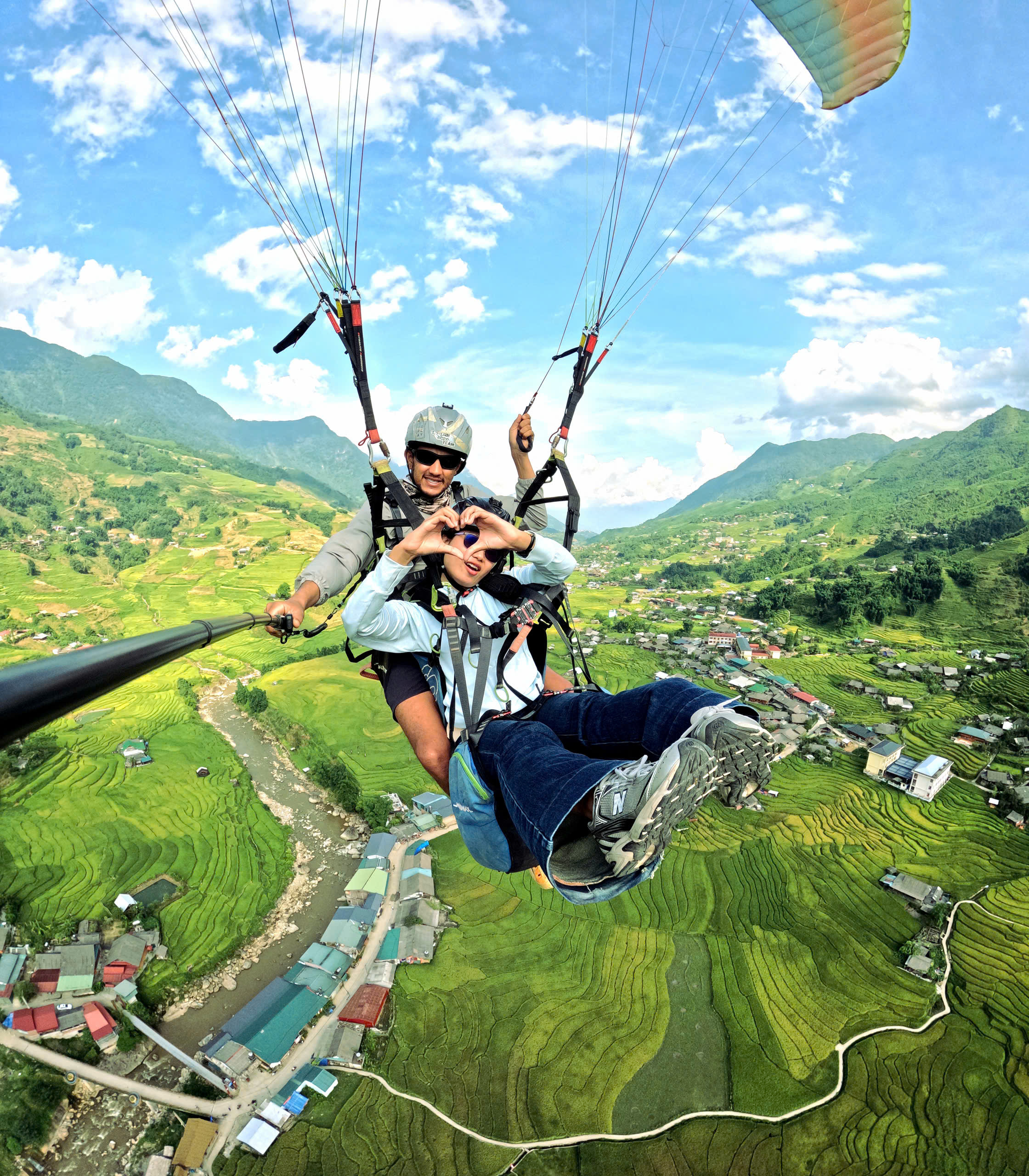 사파 패러글라이딩 체험 - 호텔 픽업 및 드롭 오프
