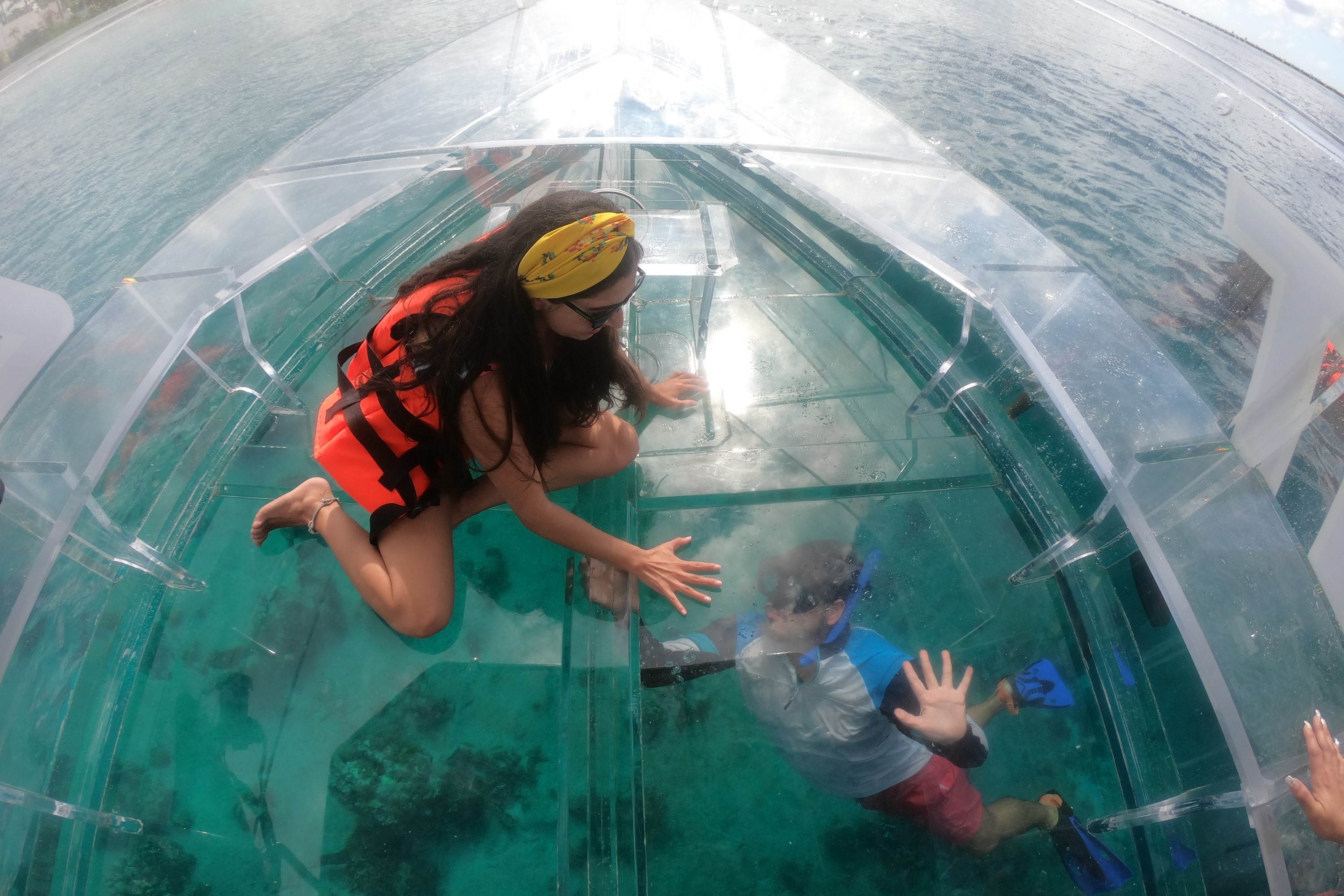 Clear boat &amp; snorkel in Cozumel