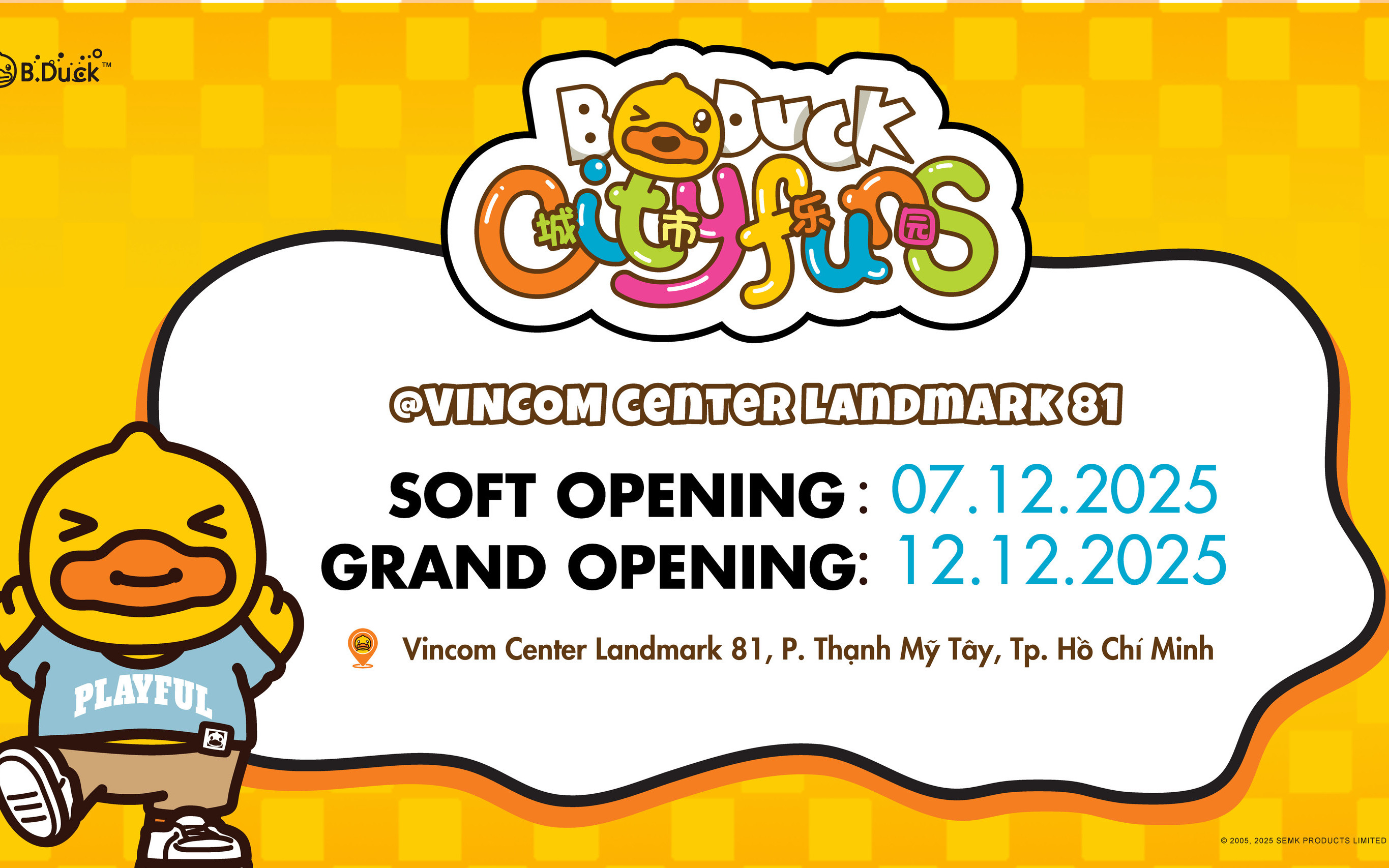 B.Duck Cityfuns at Vincom Center Landmark 81