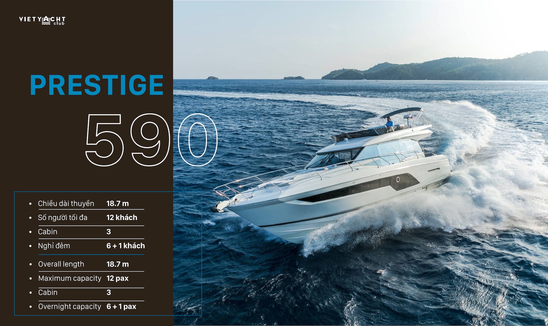 Prestige 590 - 12 pax