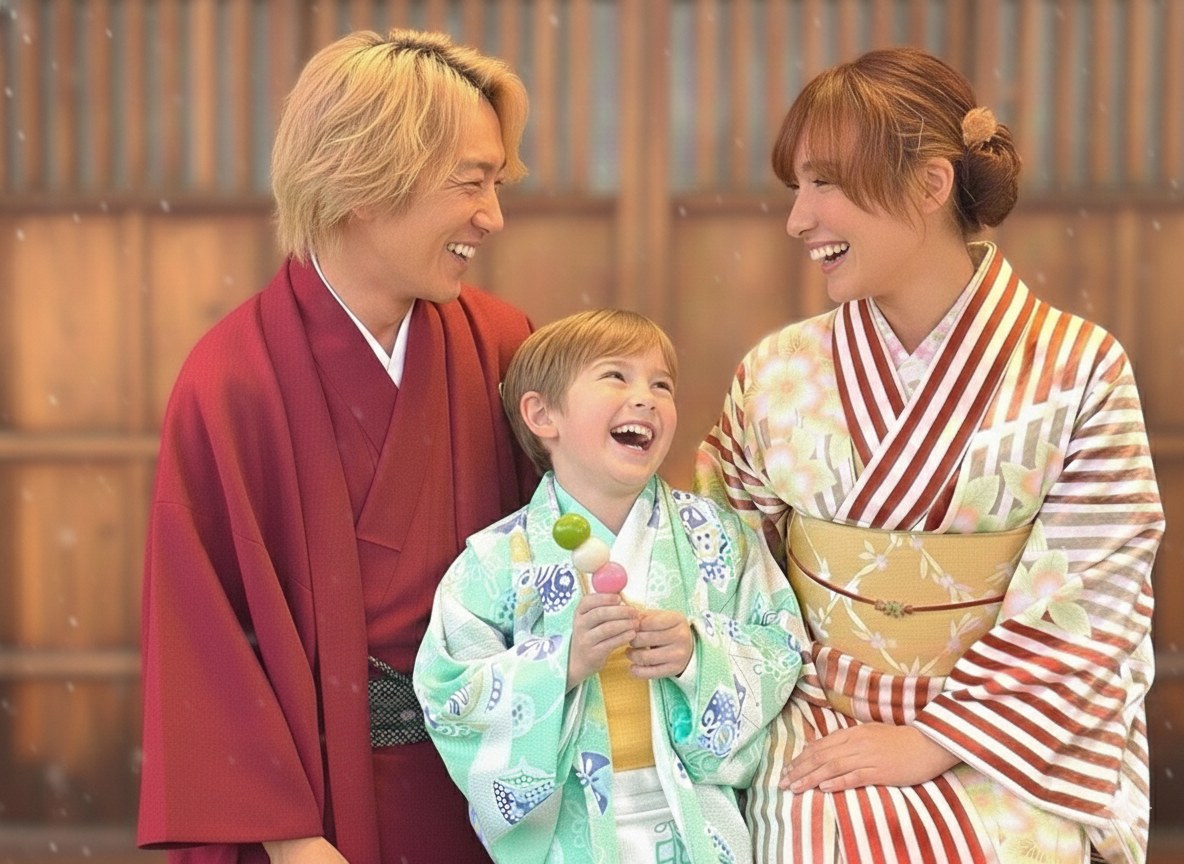 全家和服租賃！👘✨「快速方案」非常適合一家大小一同探索、拍照，並享受日本文化。👨‍👩‍👧‍👦📸