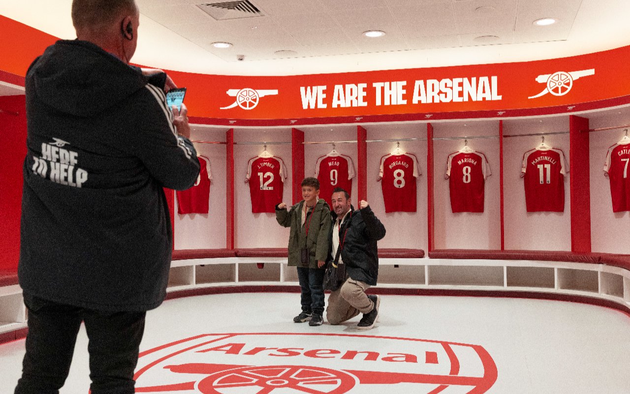 Experiencing the magic, standing where our Arsenal heroes prepare