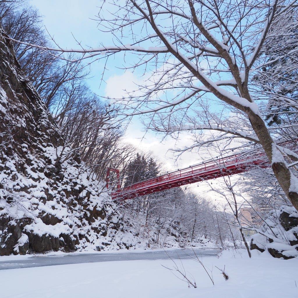 在吊橋遠望,畫面格外治癒。 在吊橋遠望,畫面格外治癒。