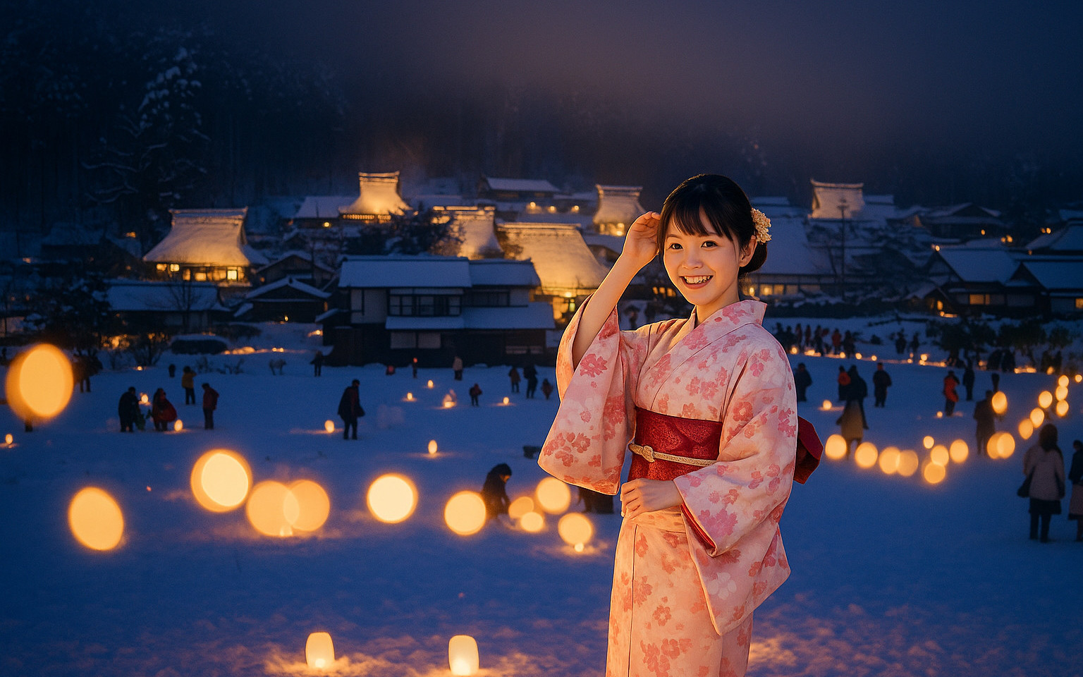Kyoto Miyama Winter Light Corridor Illumination & Amanohashidate & Ine Boathouse Cruise Day Trip